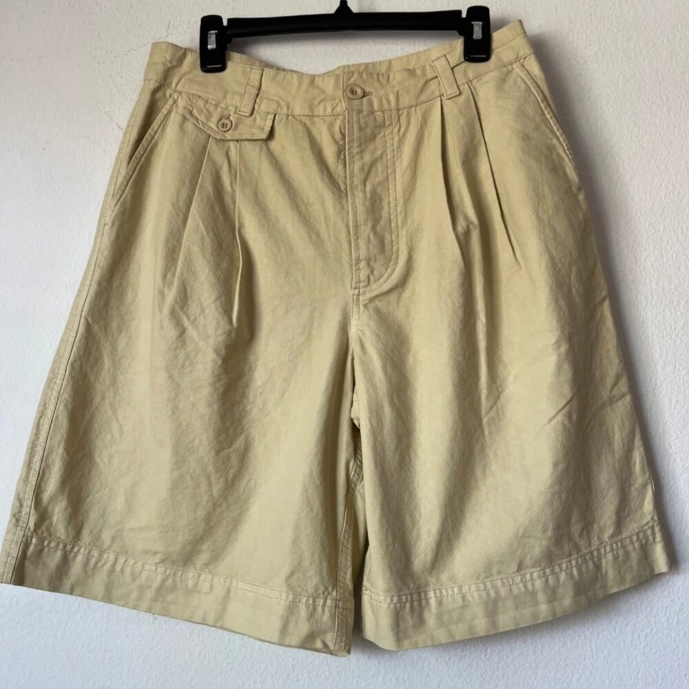 Free People High Street Brown Rice Trouser Shorts Sz 4 New Cotton/Linen - Picture 3 of 15